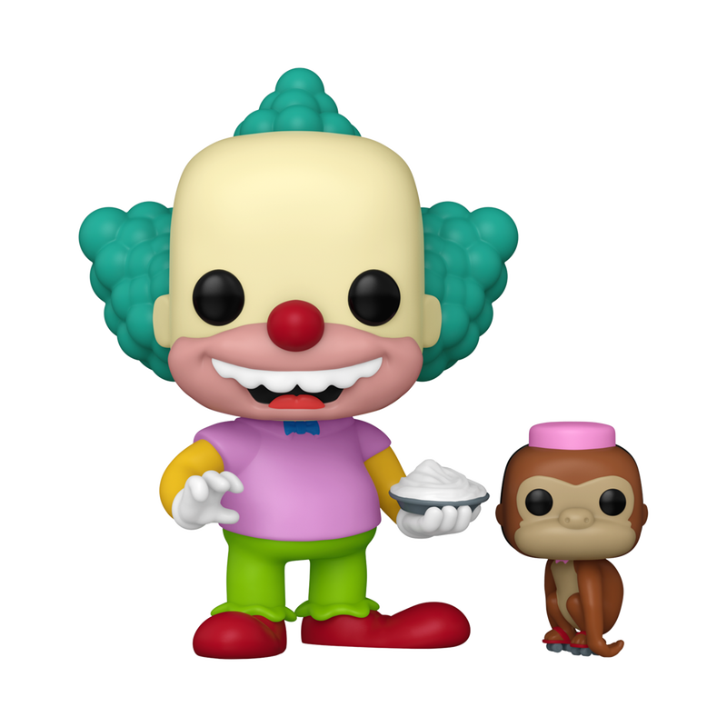 Pop Funko 1741 6 in.- The Simpsons- Krusty with Mr. Teeny