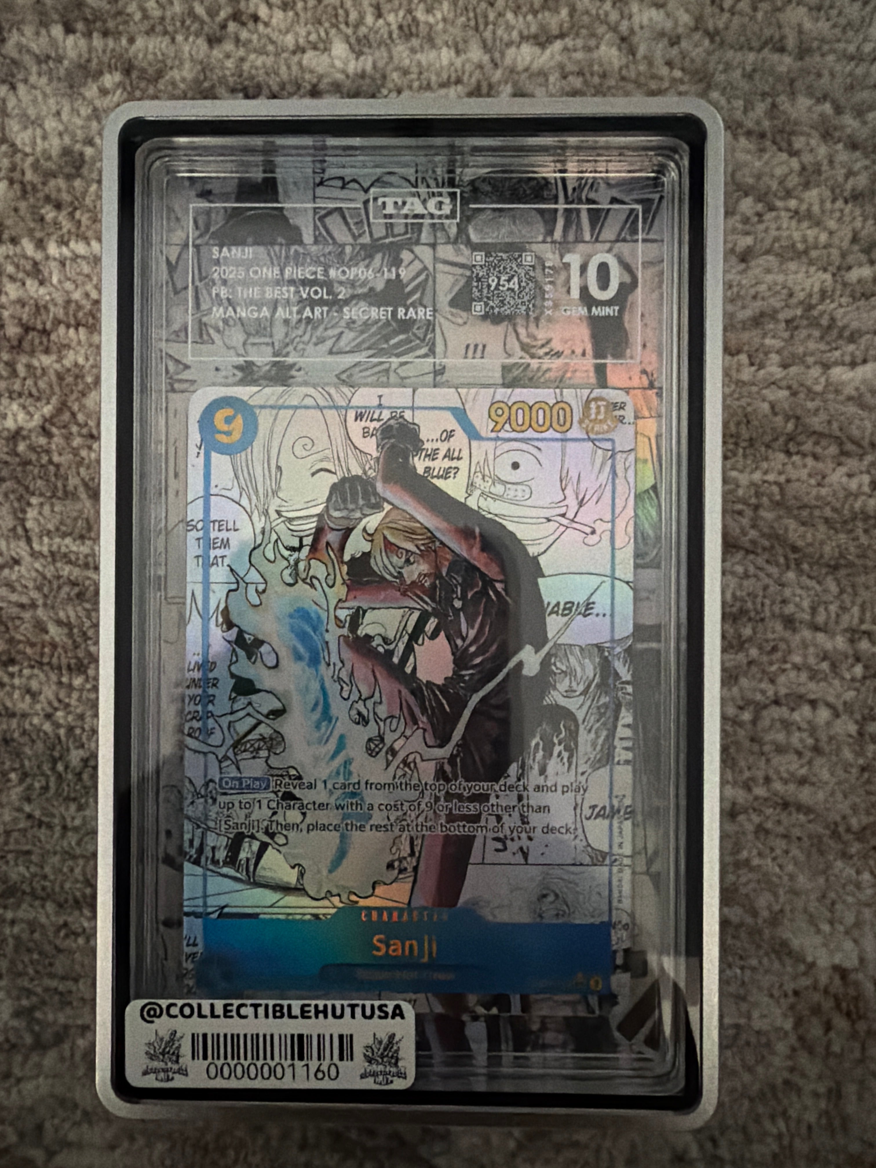 Graded One Piece - One Piece Graded: Sanji Manga Alt Art OP06-119 Premium Booster 2 tag 10