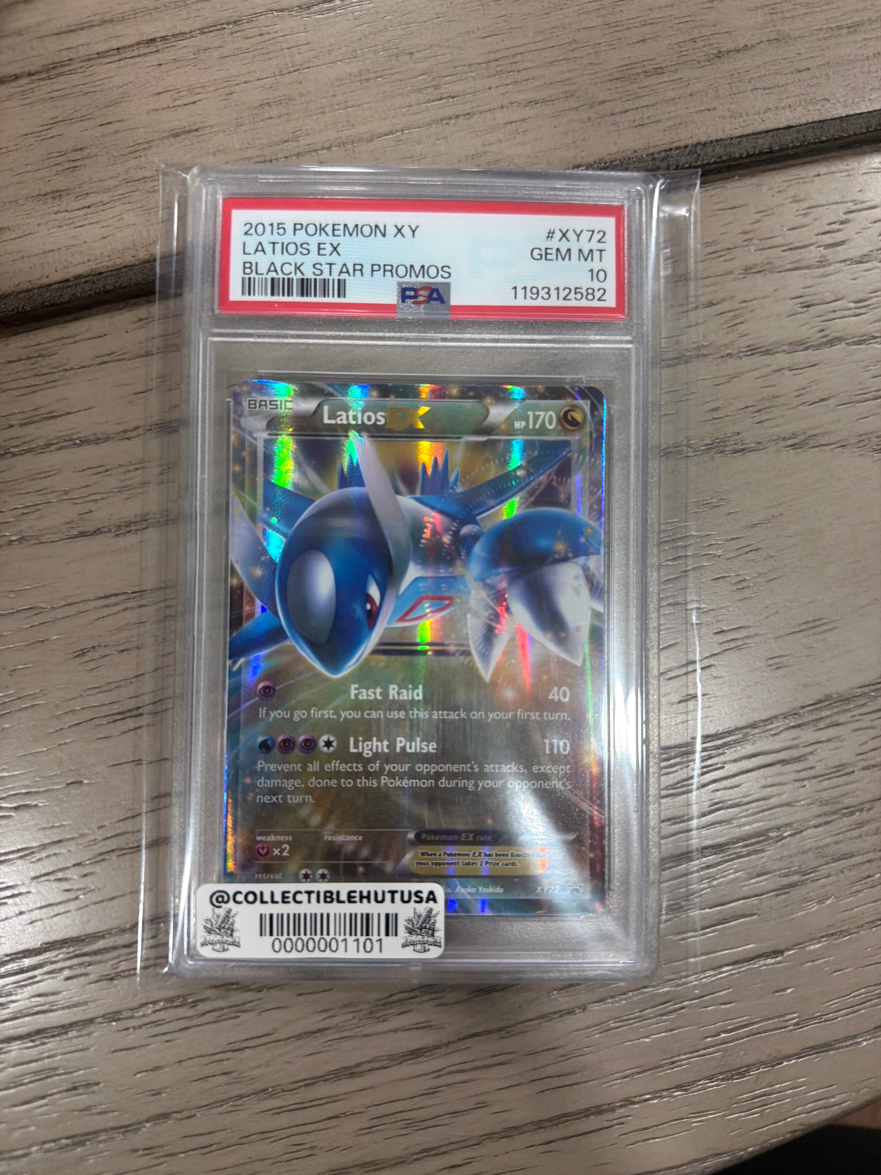 Graded Pokemon - POKEMON 2015 LATIOS EX XY72- [Black Star Promo]- GEM MINT- PSA 10