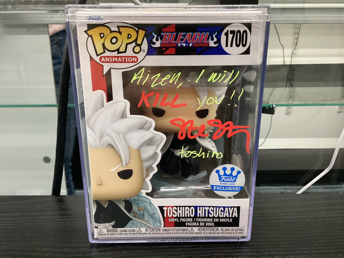 Signed Funko Pop 1700 6 inch - Bleach - Toshiro Hitsugaya - Funko Exclusive - Signed by Steve Staley