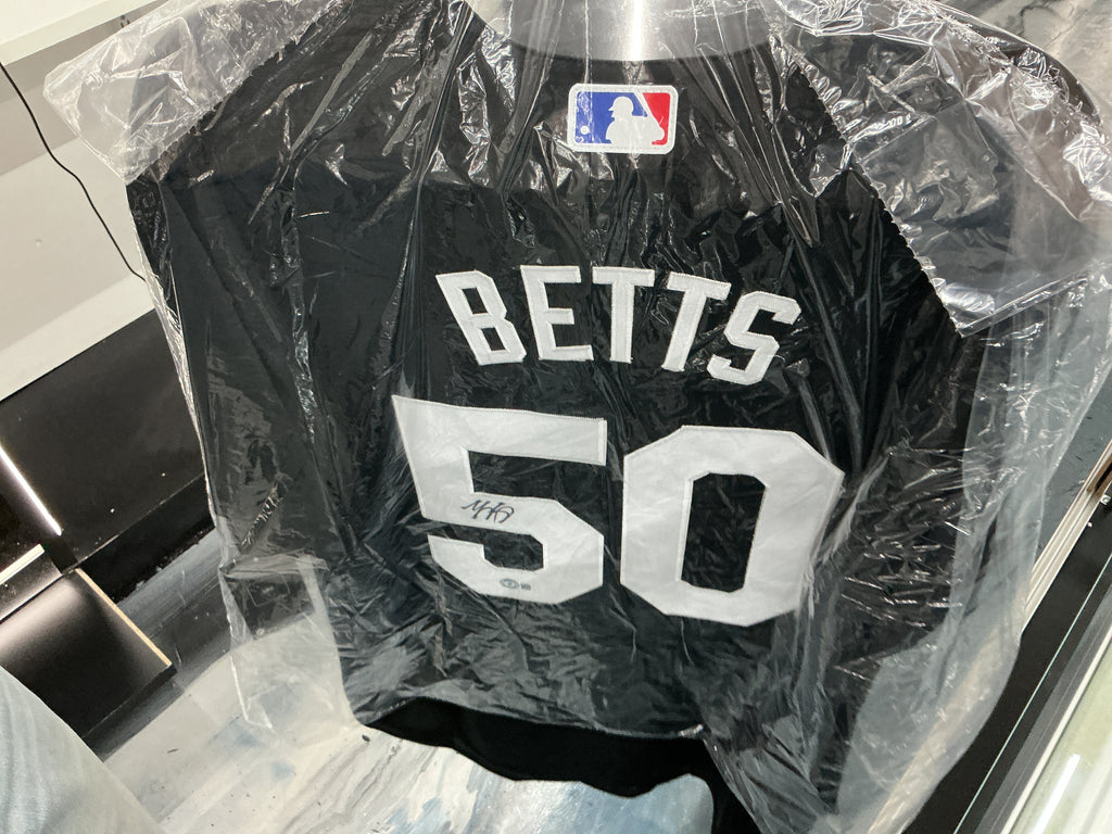 Signed Los Angeles Dodgers Betts Nike Black Replica Player Jersey