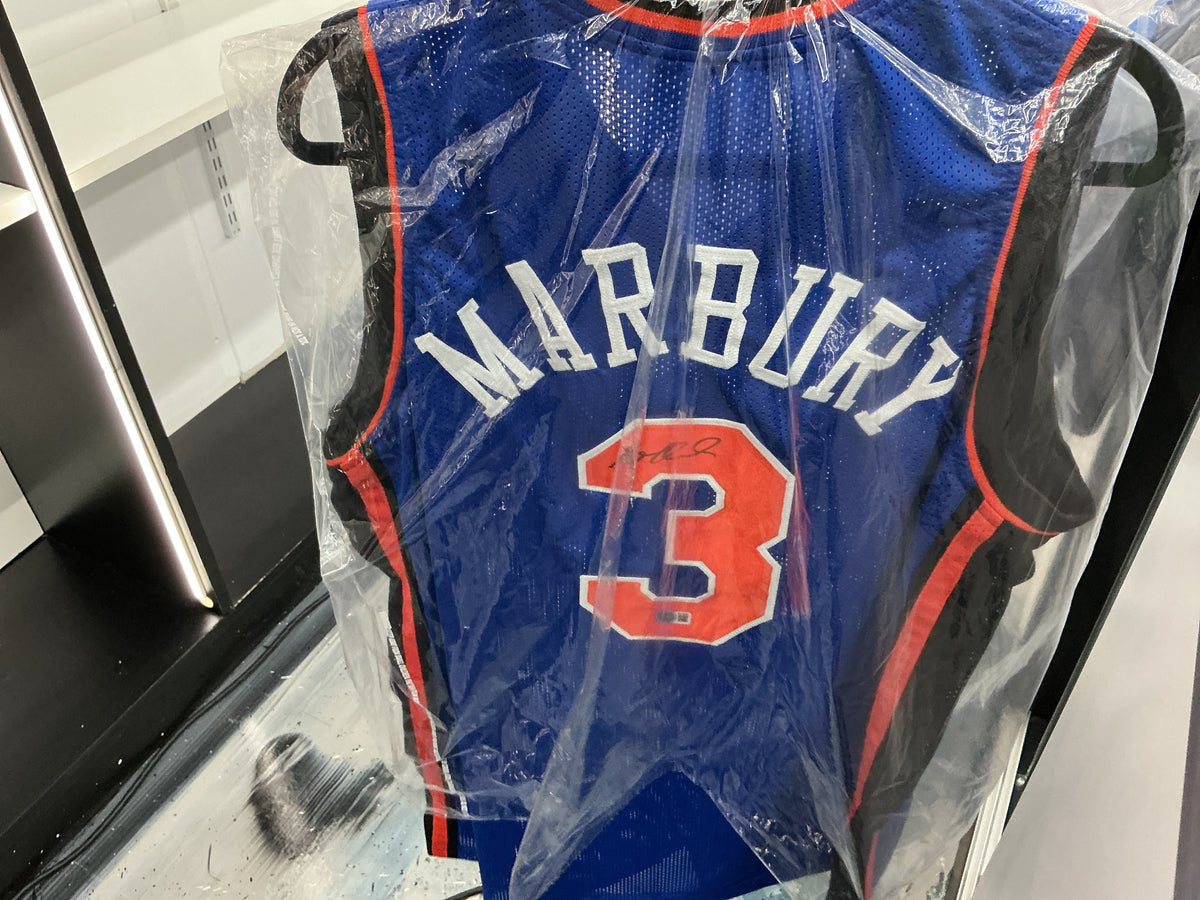 Signed New York #3 Marbury Jersey