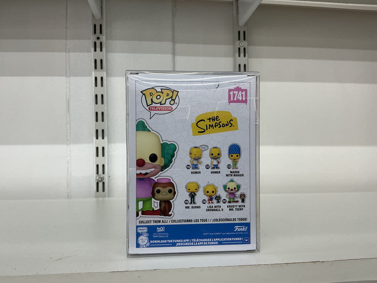 Funko Pop 1741 6 inch. - The Simpsons - Krusty With Mr. Teeny - Signed - Max Greenfield