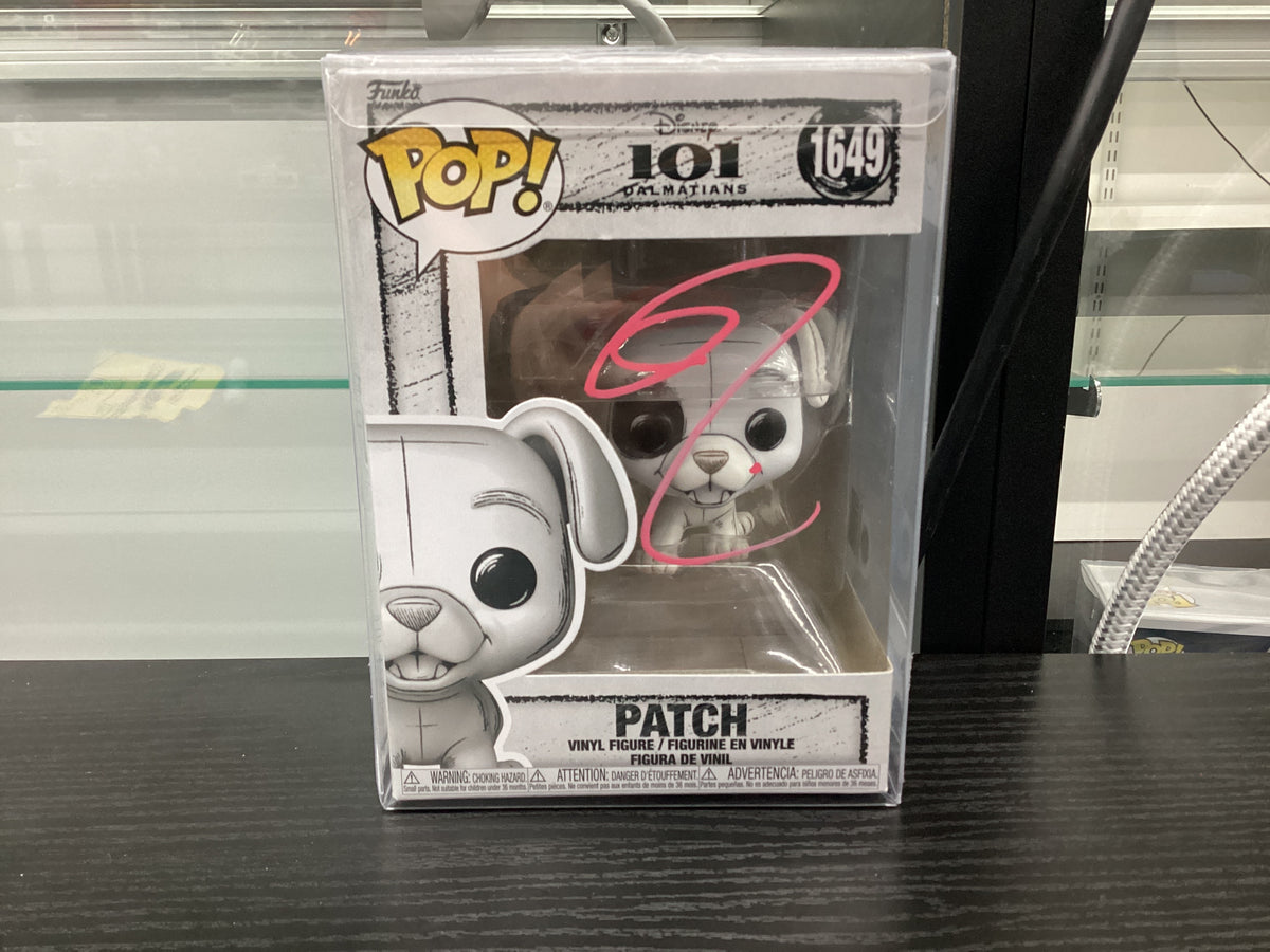 Signed Funko Pop 1649 6 inch - 101 Dalmatians - Patch - Signed by Nicholas Briell