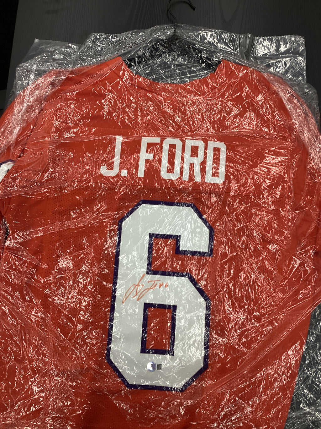 Signed Jersey - Clemson - J. Ford