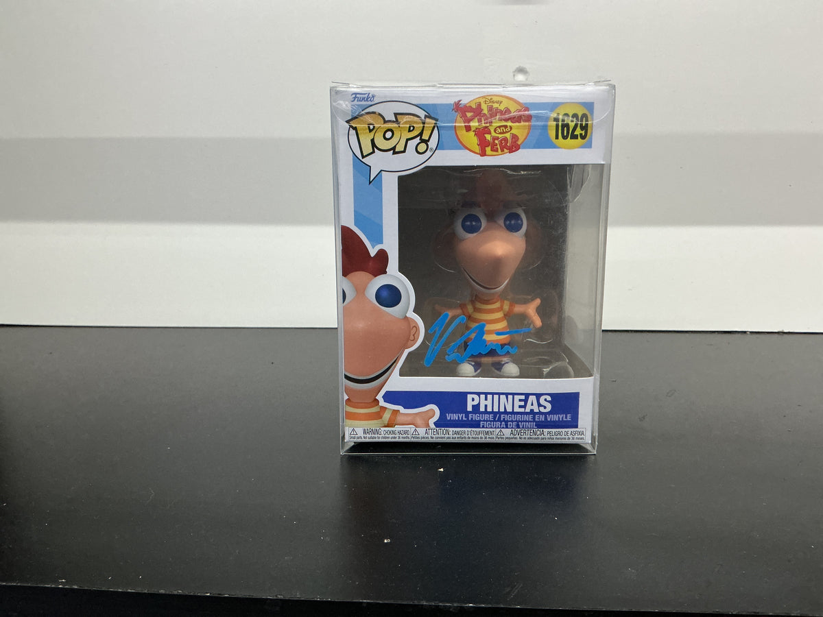 Signed Funko 1629 - Disney Phineas and Ferb - Phineas - Vincent Martella