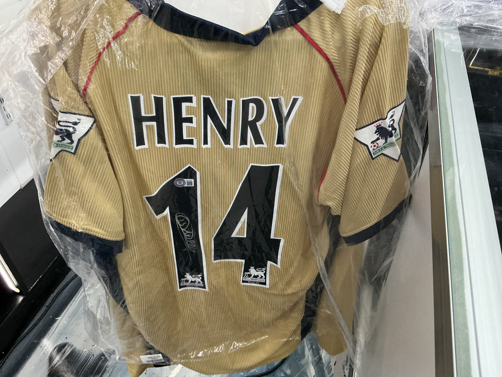 Signed Henry Arsenal FC #14 Jersey