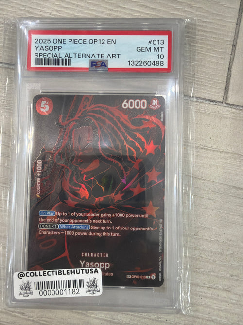 Graded One Piece - One Piece Yasopp Legacy of the Master Special Alternate Art OP12-013 PSA 10 Gem