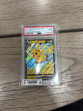 Graded Pokemon - 2021 POKEMON SWSH BLACK STAR PROMO PIKACHU VMAX BOX #143 PIKACHU V PSA 9