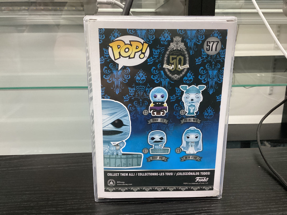 Signed Funko Pop 577 6 inch - Haunted Mansion - Mummy Spirit - Signed by Rob Minkoff