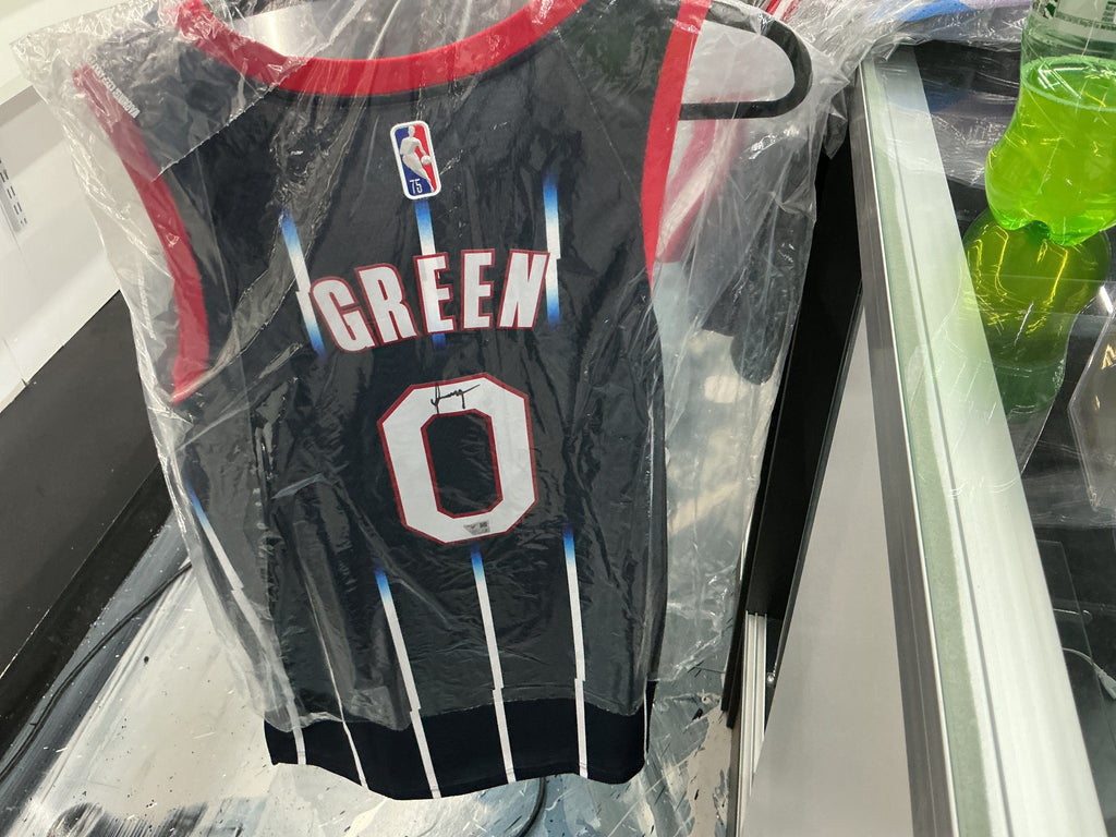Signed Houston Rockets Green #0 Jersey