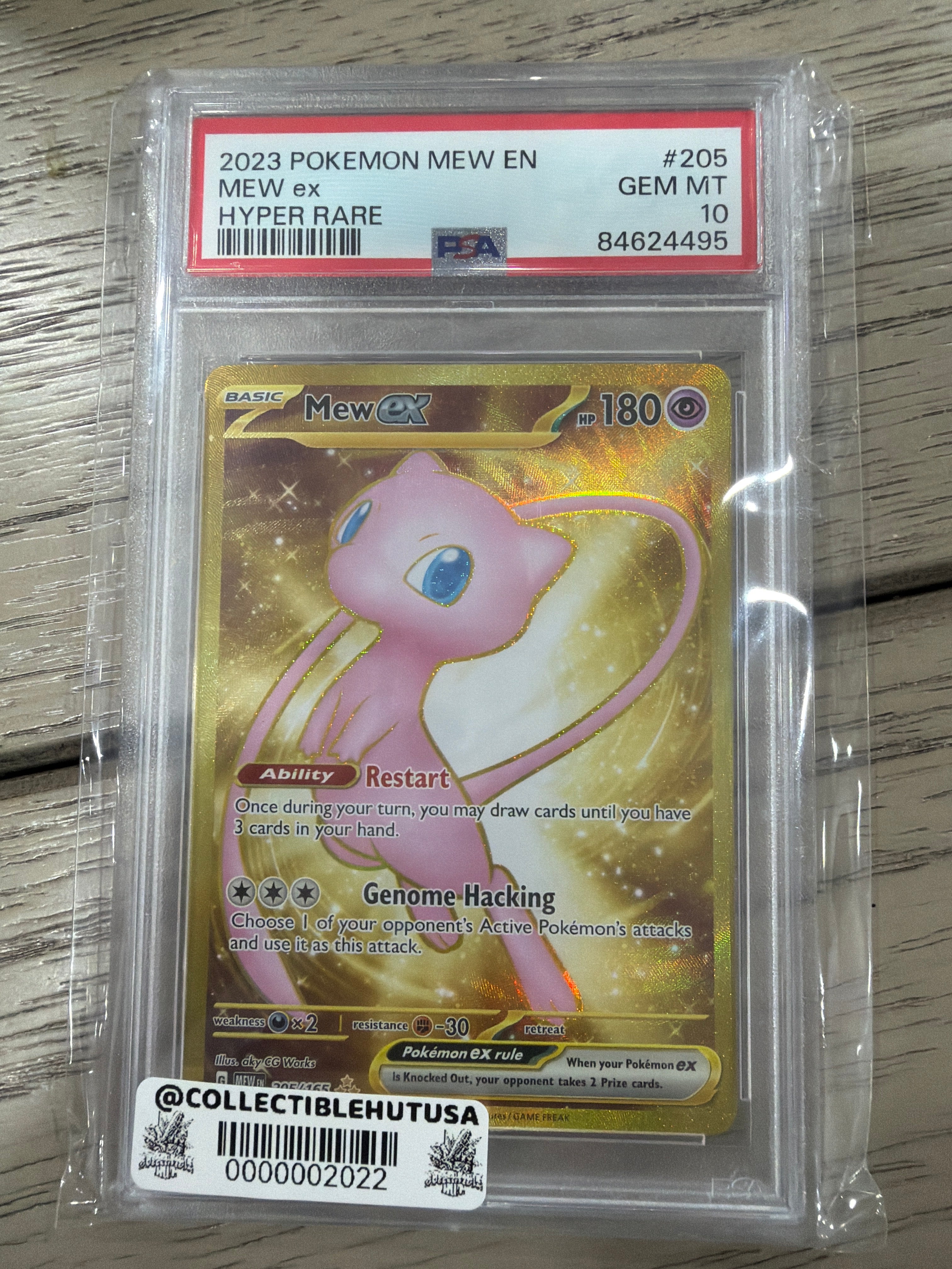 Graded Pokemon - Pokemon Mew ex 151 MEW EN Hyper Rare #205 PSA 10