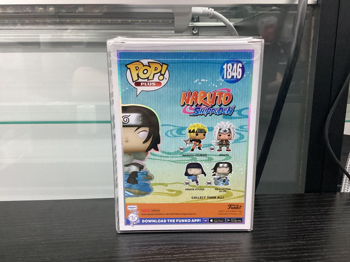 Signed Funko Pop 1846 6 inch - Naruto Shippuden - Neji Hyuga - Signed by Steve Staley