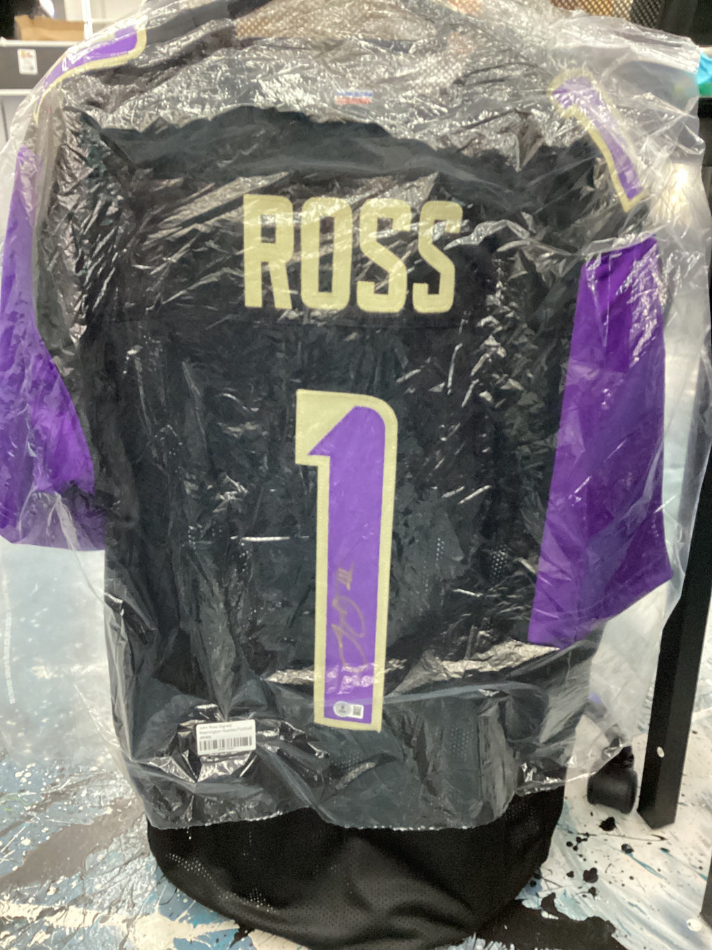 Signed Jersey - John Ross - Washington Huskies - #1