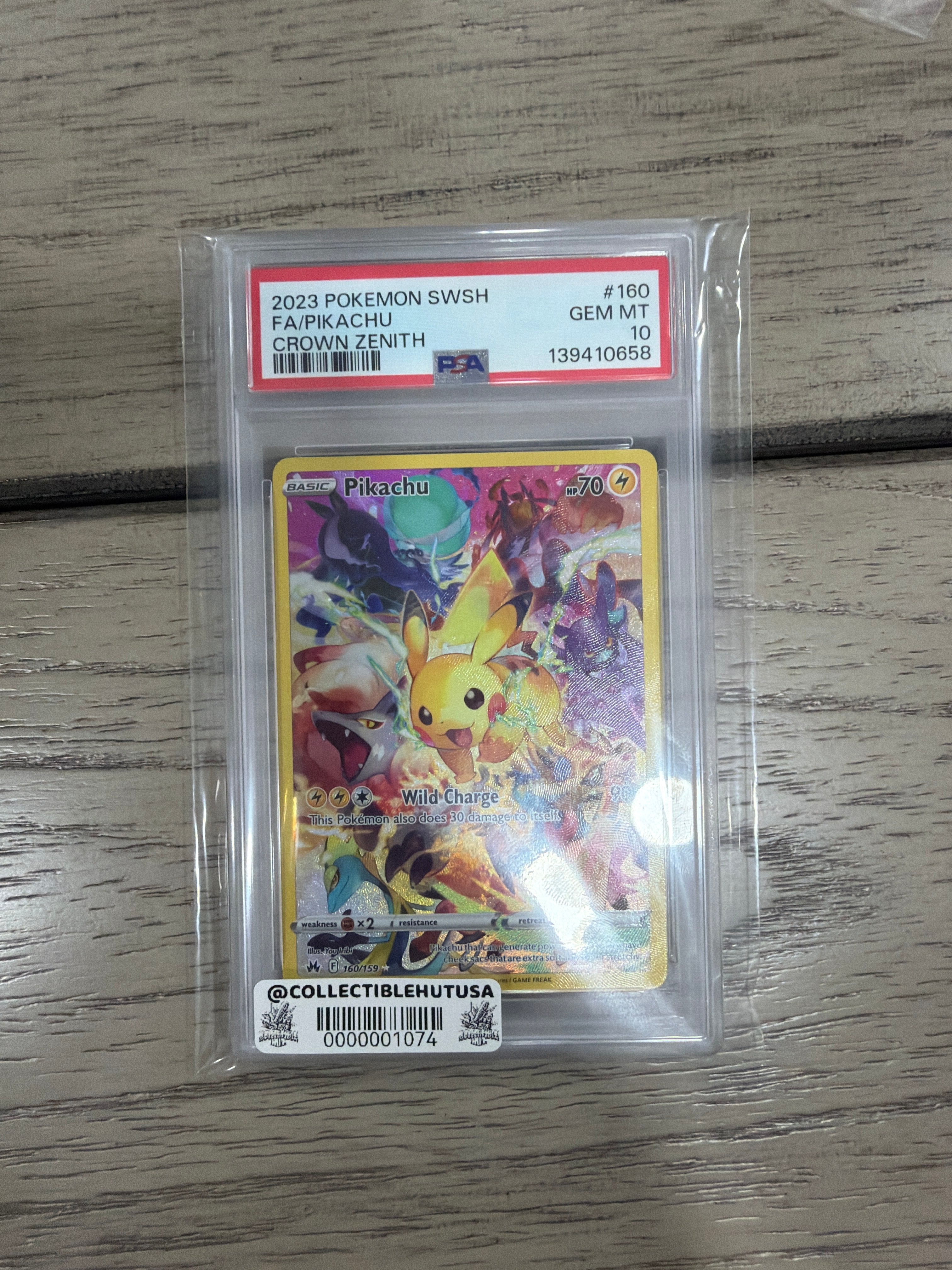 Graded Pokemon - Pikachu - Crown Zenith (2023) #160/159 | Full Art Secret Rare | PSA 10