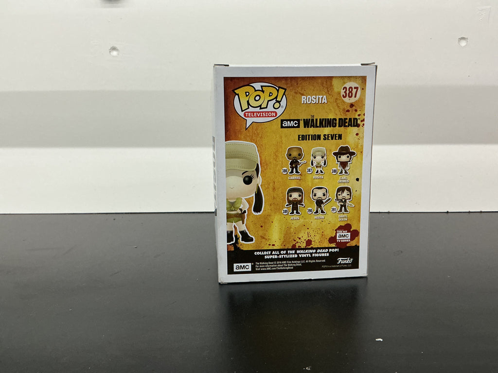 Signed Funko 387 - The Walking Dead - Rosita - Lew Temple