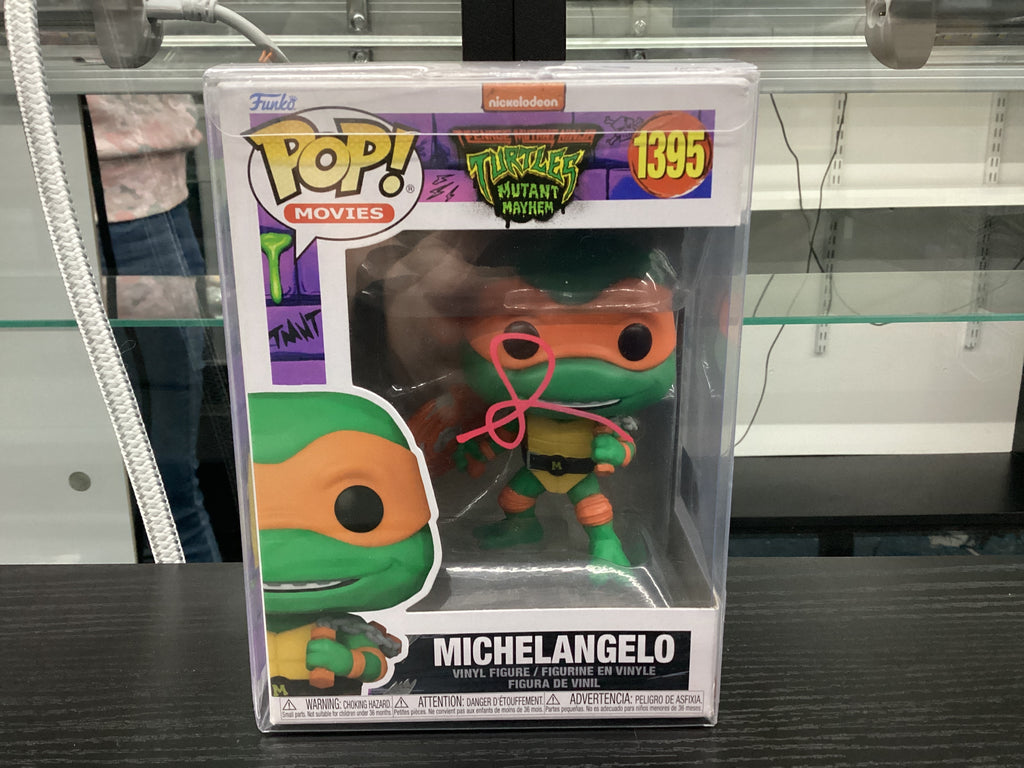 Signed Funko Pop 1395 6 inch - Teenage Mutant Ninja Turtles- Michelangelo - Signed by Seth Rogan