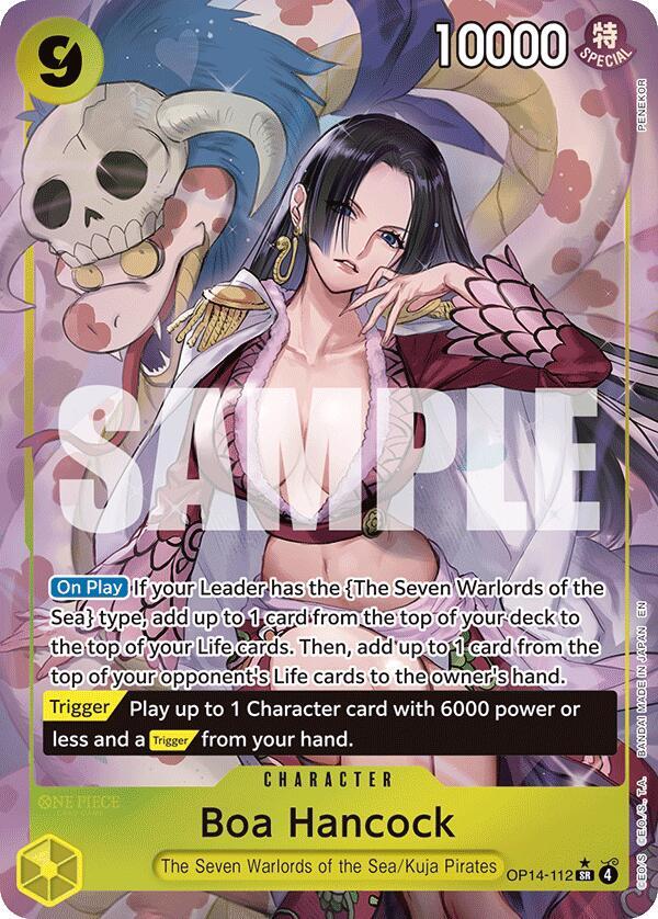 Singles One Piece - Boa Hancock - OP14-112 (Alternate Art) - The Azure Sea's Seven
