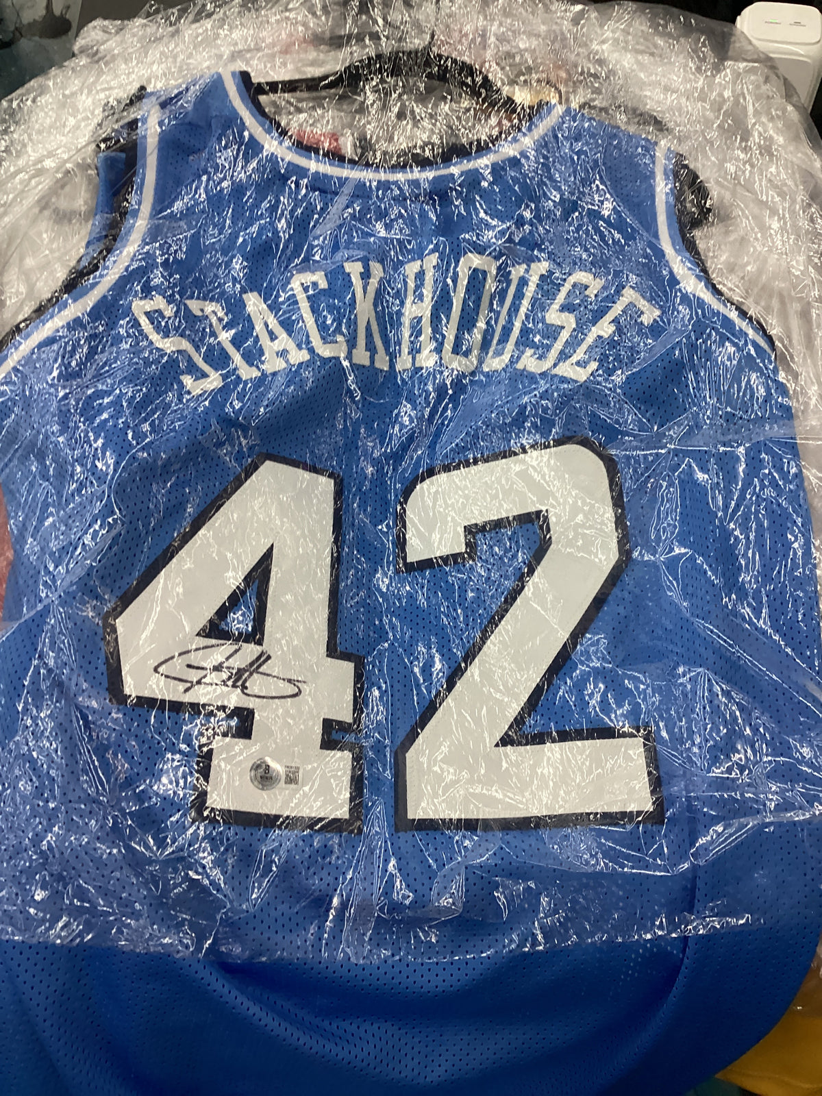 Signed Jersey - NCU- Stackhouse #42