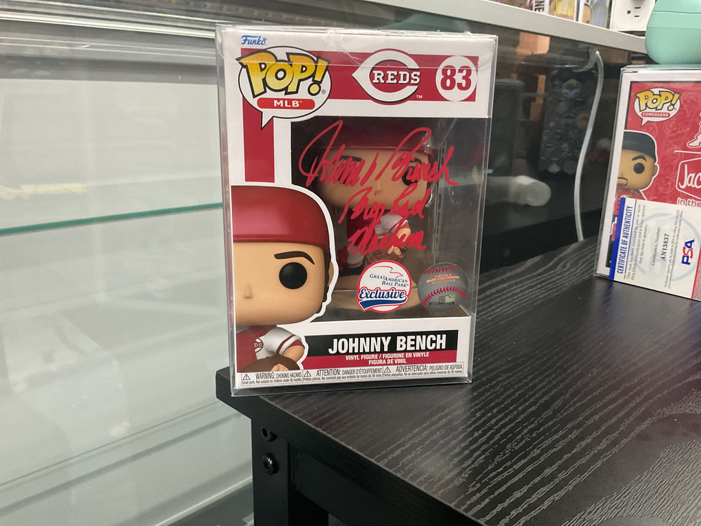 Signed Funko 83 - 6in - Cincinnati Reds - Johnny Bench - Signed
