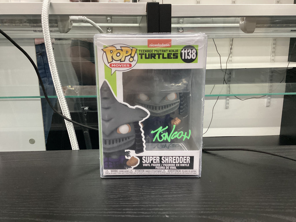 Signed Funko Pop 1138 6 inch - Teenage Mutant Ninja Turtles- Super Shredder - Singed by