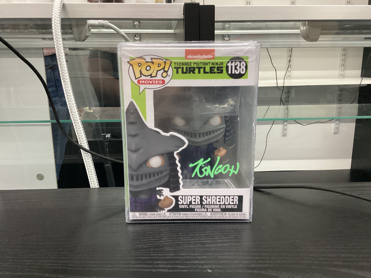 Signed Funko Pop 1138 6 inch - Teenage Mutant Ninja Turtles- Super Shredder - Singed by