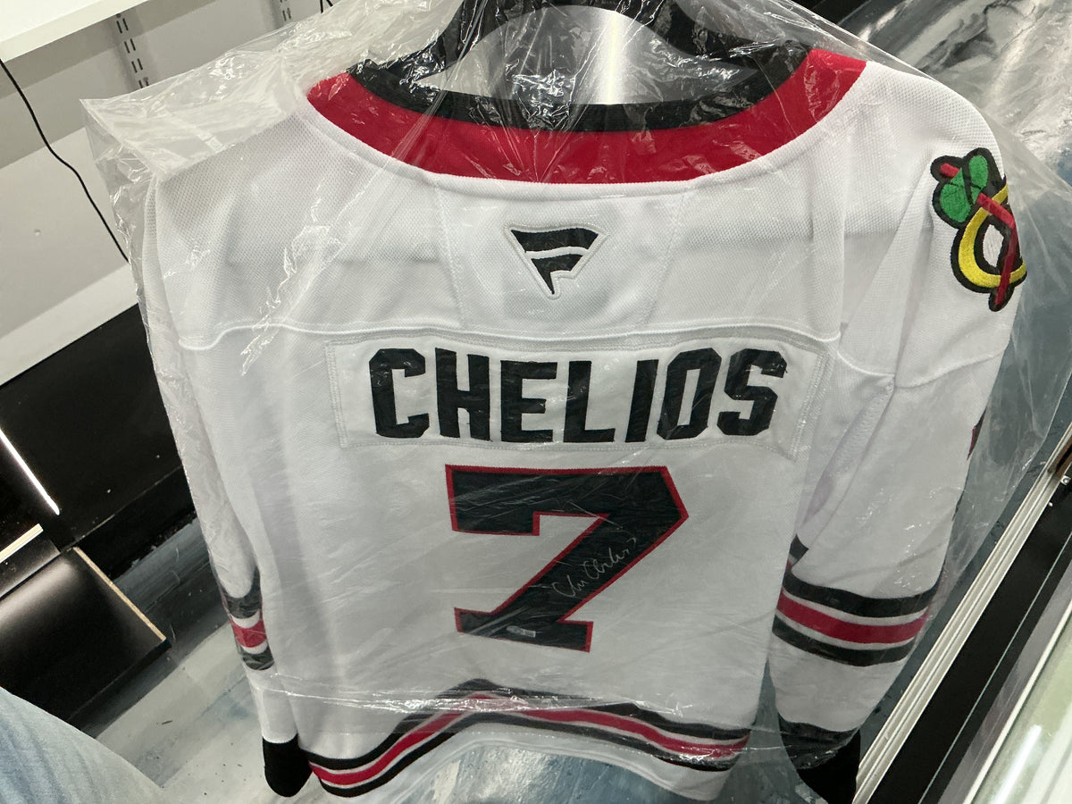 Signed Chelios Chicago Blackhawks #7 Jersey