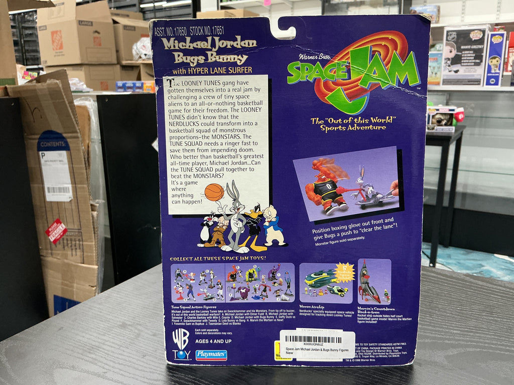 Space Jam- Michael Jordan Bugs Bunny with Hyper Lane Super figures