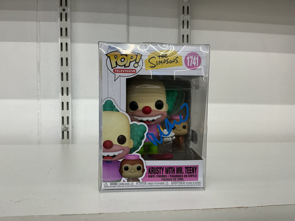 Funko Pop 1741 6 inch. - The Simpsons - Krusty With Mr. Teeny - Signed - Max Greenfield