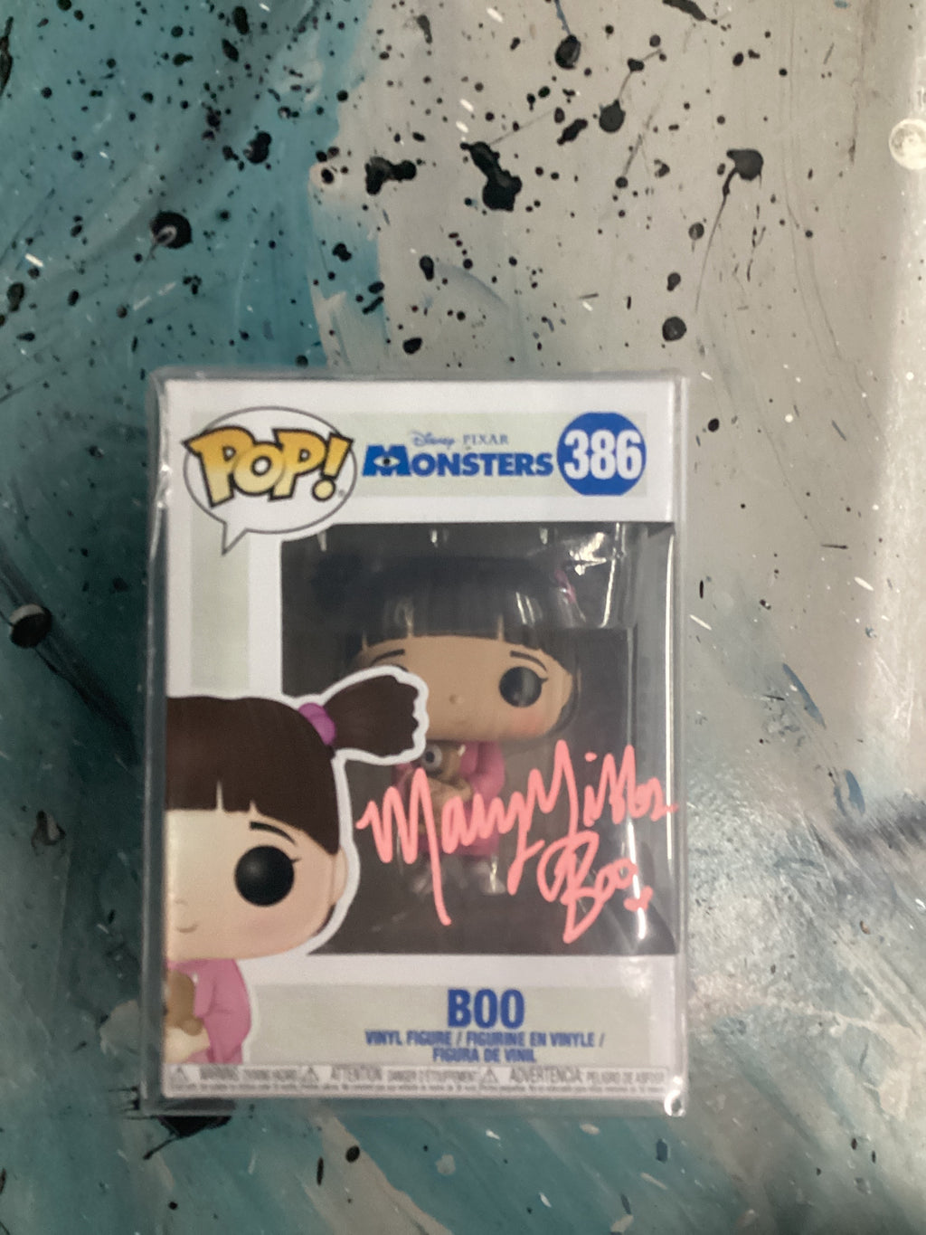 Funko Pop 386 - 6in - Disney Pixar Monsters - Boo - Signed By Marys Gibbs