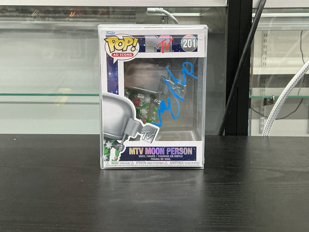 Signed Funko Pop 201 6 inch - MTV - MTV Moon Person - Signed by Jay Roach