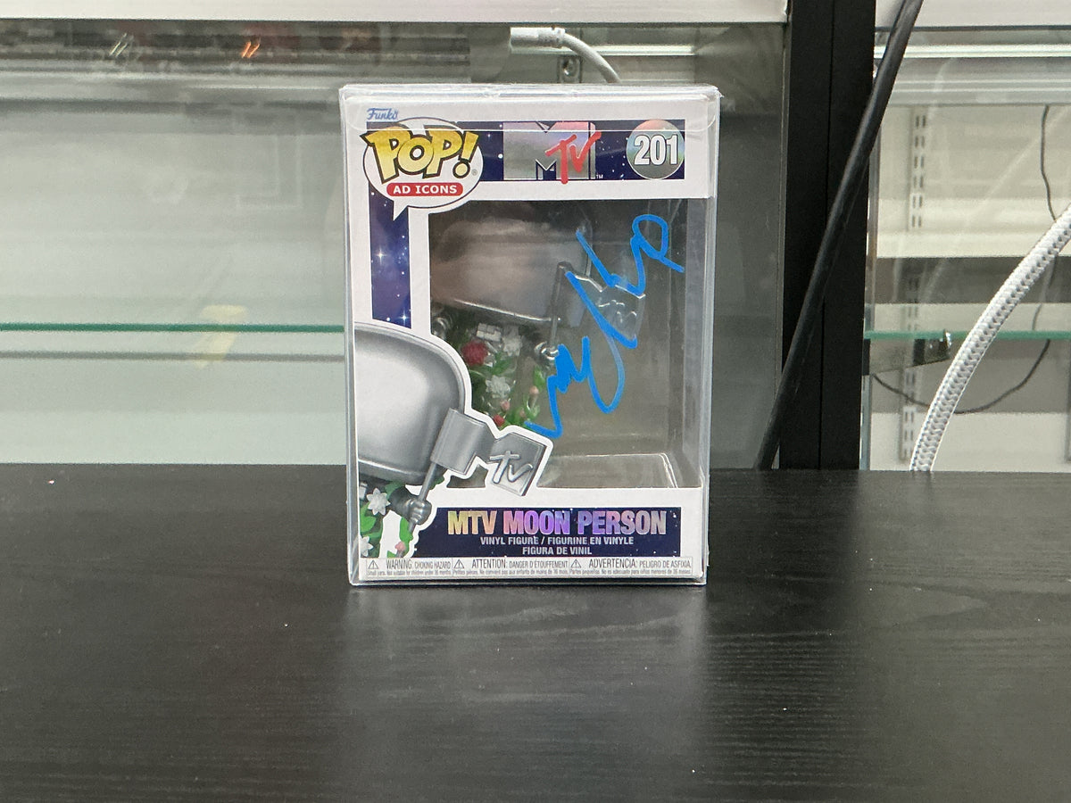Signed Funko Pop 201 6 inch - MTV - MTV Moon Person - Signed by Jay Roach