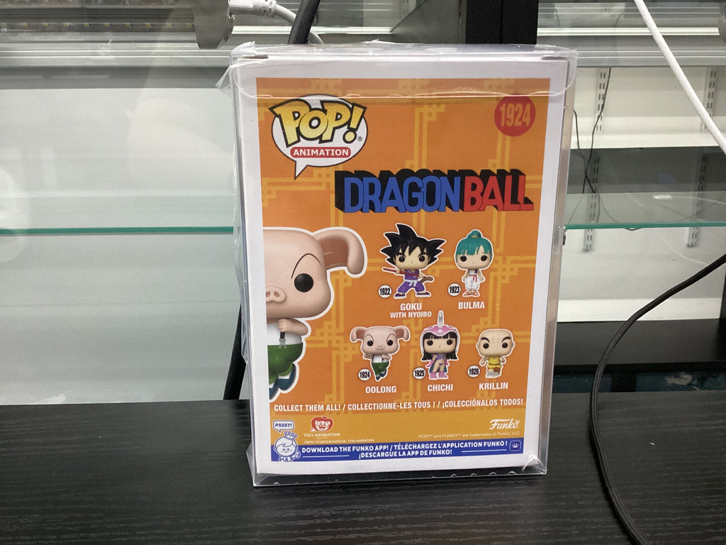 Signed Funko Pop 1924 6 inch - Dragon Ball - Oolong - Signed by Brad Jackson