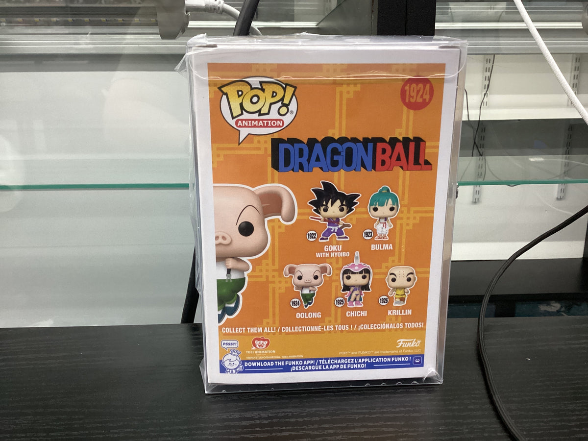 Signed Funko Pop 1924 6 inch - Dragon Ball - Oolong - Signed by Brad Jackson