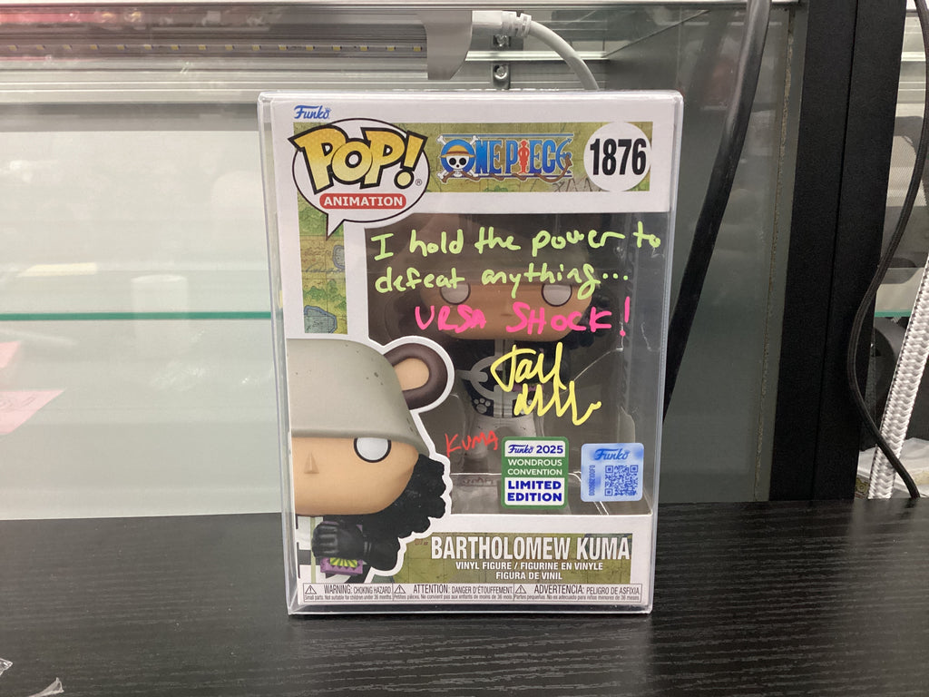 Signed Funko Pop 1876 6 inch - One Piece - Bartholomew Kuma - Funko 2025 Wondrous Convention Limited Edition - Signed by Joel McDonald