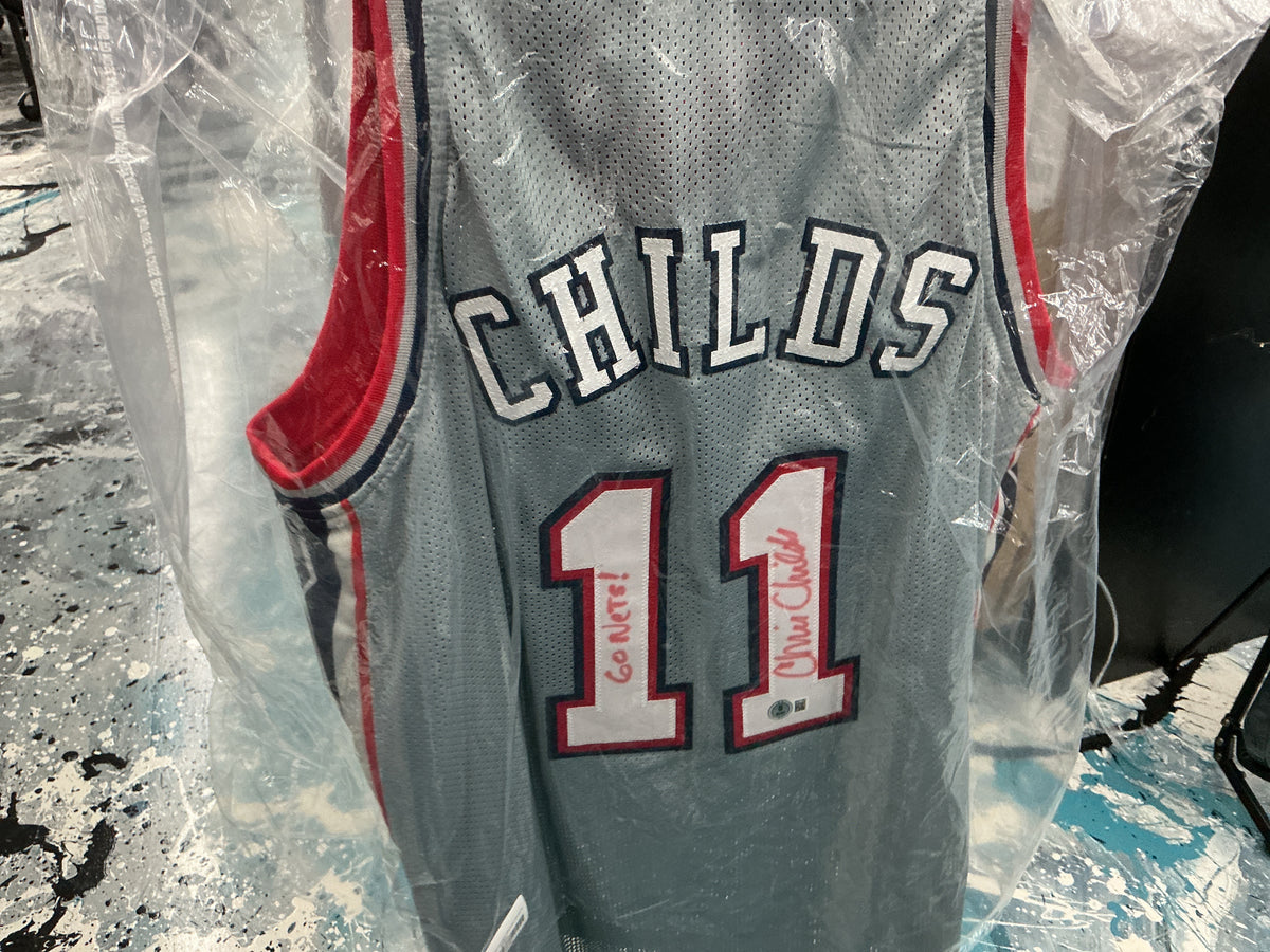 Signed Jersey- Chris Childs-New Jersey Nets-#11