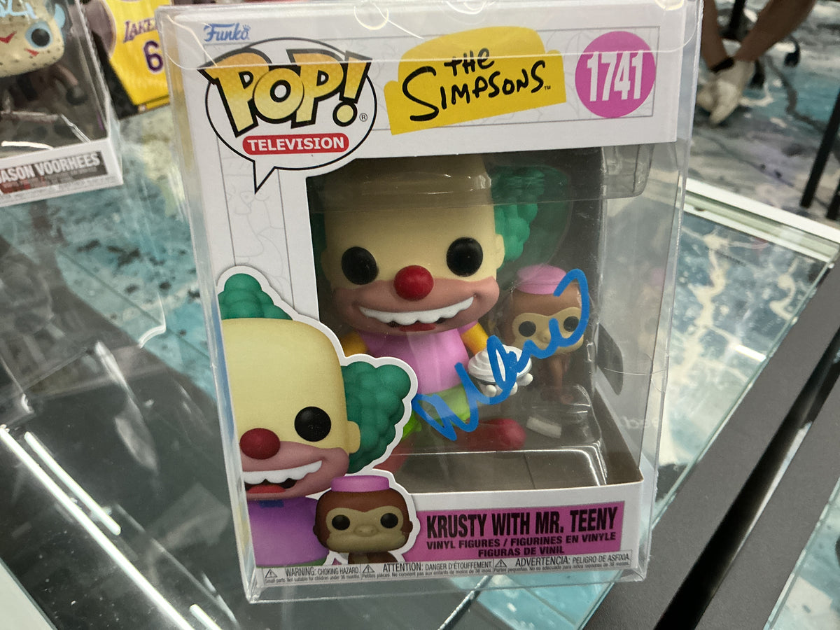 Funko Pop Television Signed The Simpsons 1741 Krusty with Mr. Teeny