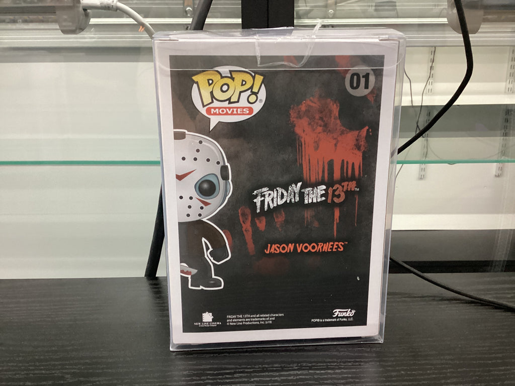 Signed Funko Pop 01 6 inch - Friday the 13th - Jason Voorhees - Signed by Kane Hodder
