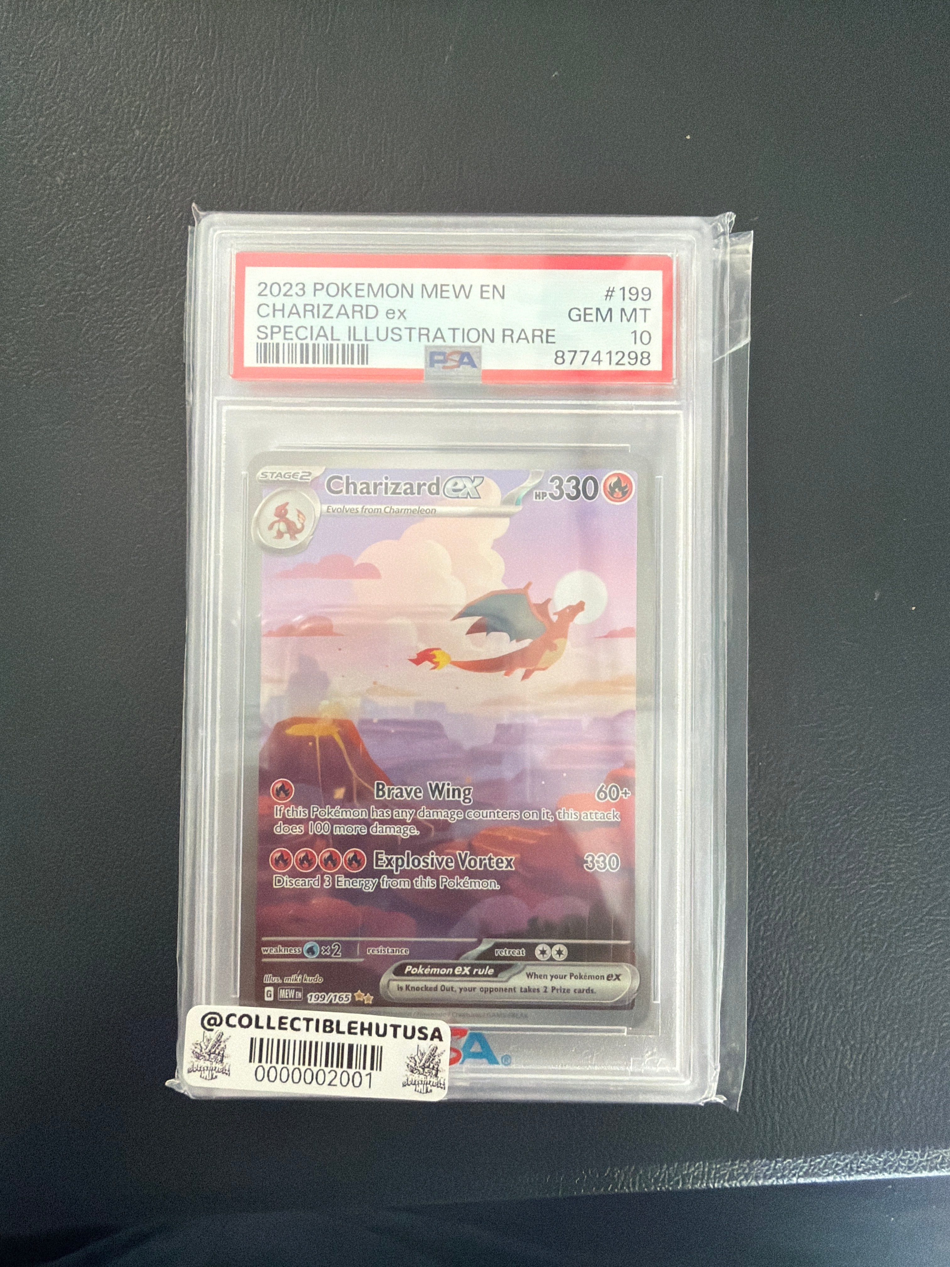 Graded Pokemon - 2023 POKEMON MEW EN-151 SPECIAL ILLUSTRATION RARE #199 CHARIZARD EX PSA 10