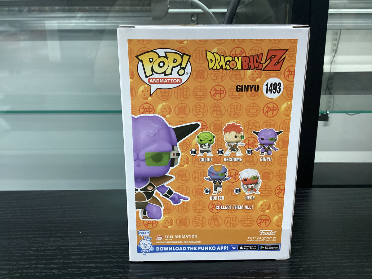 Signed Funko Pop 1493 6 inch - Dragon Ball Z - Ginyu - Entertainment Earth Exclusive - Signed by Dale D. Kelly - Glows in the dark