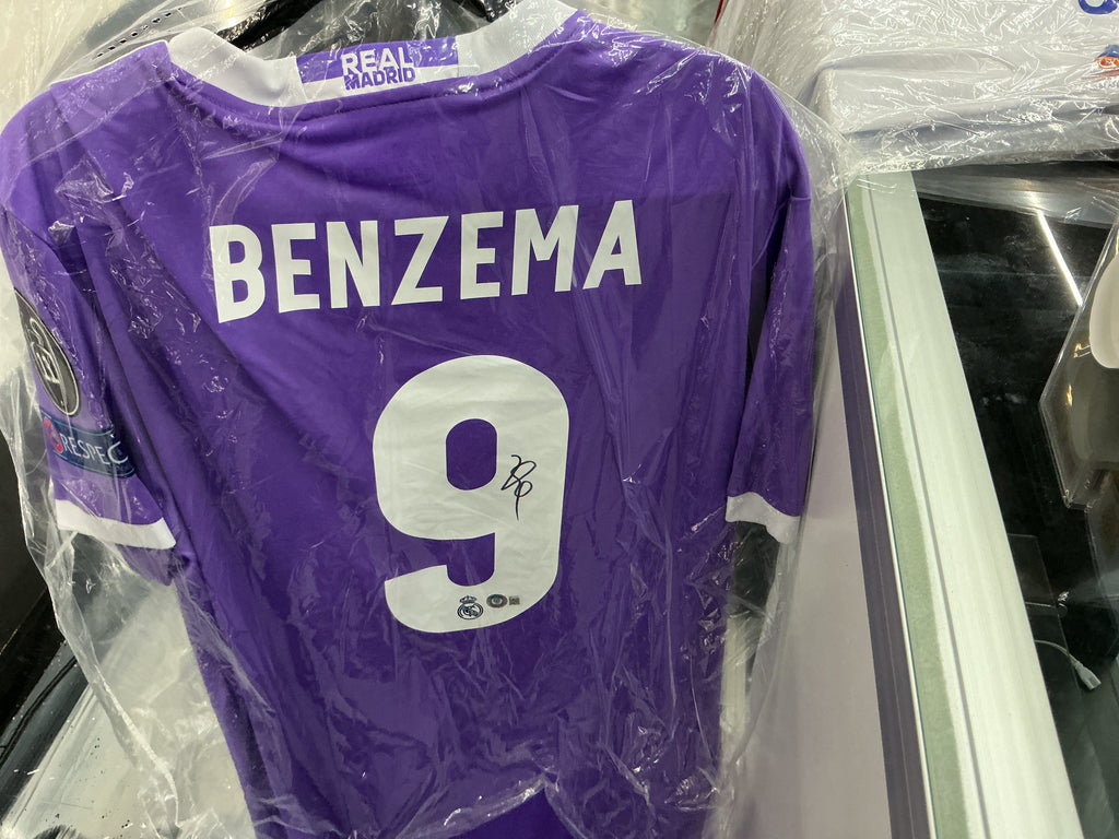 Signed Benzema Real Madrid FC #9 Jersey
