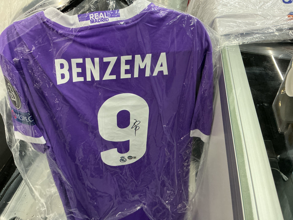 Signed Benzema Real Madrid FC #9 Jersey