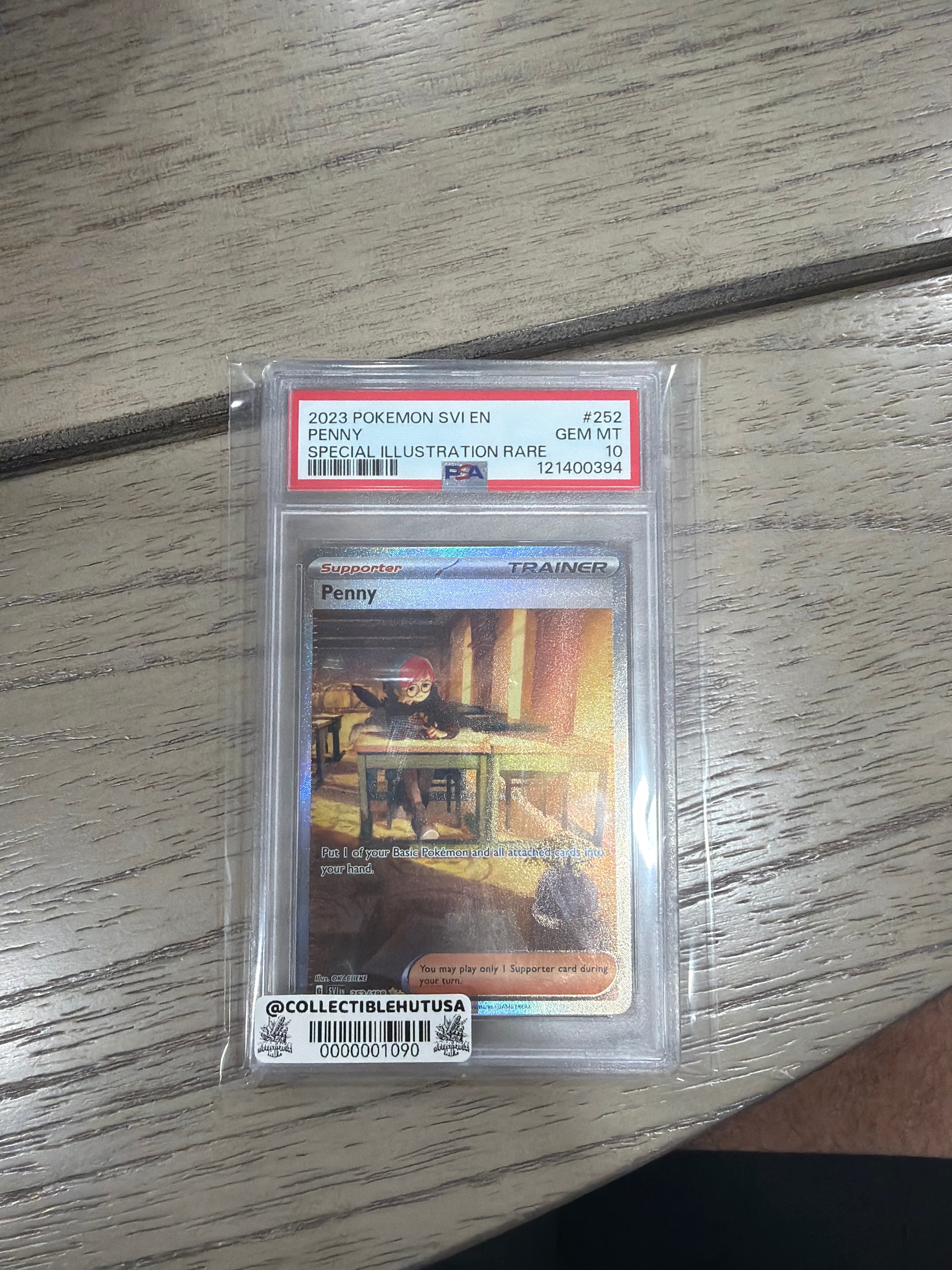 Graded Pokemon - 2023 Pokemon Svi En-Scarlet & Violet #252 Penny Special Illustration Rare PSA 10