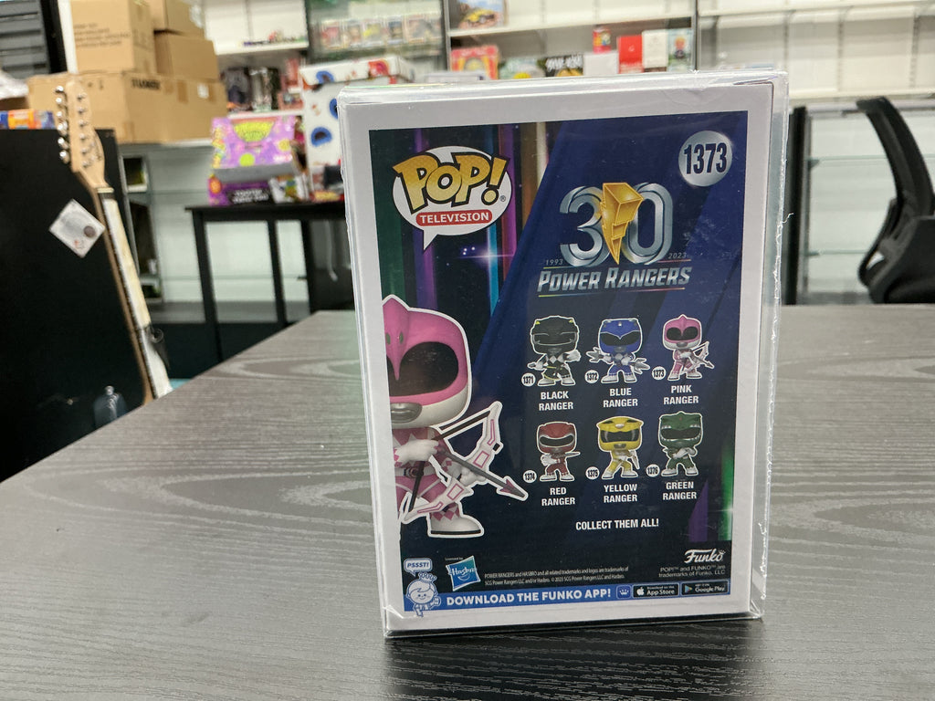 Funko Pop 1373 6 inch.- Power Rangers - Pink Ranger - Signed by DJ Rivers