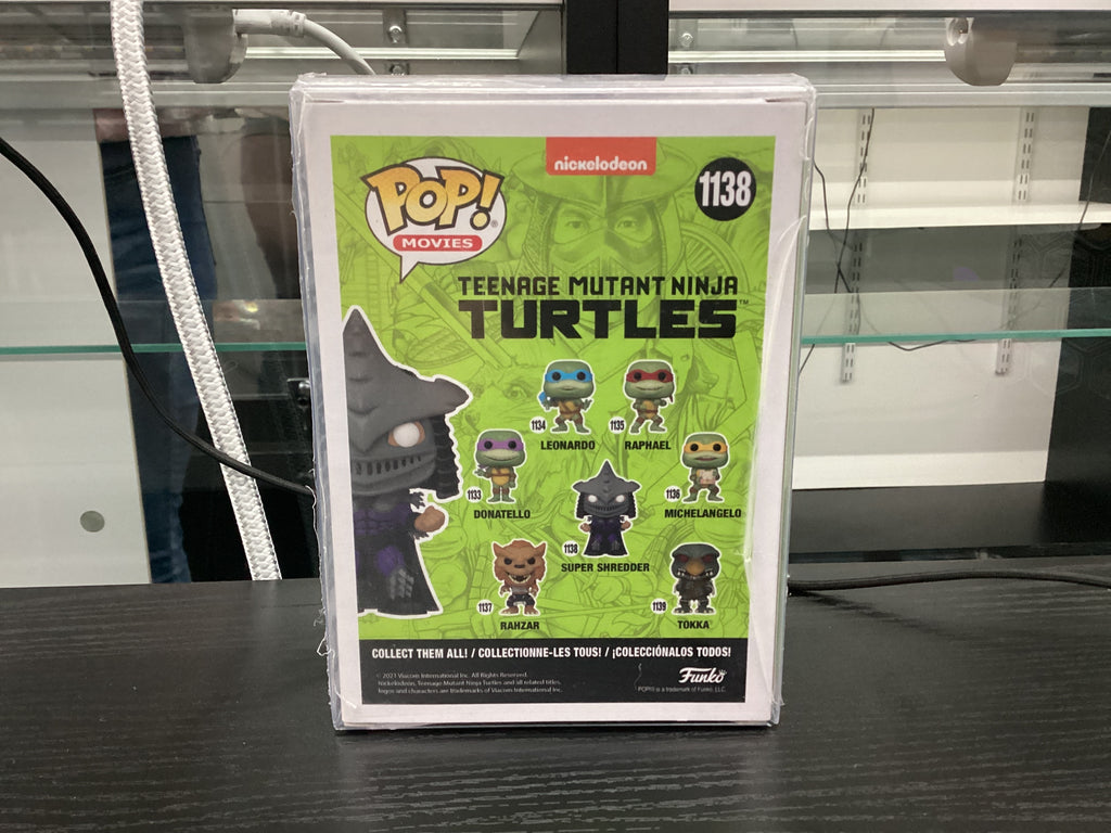 Signed Funko Pop 1138 6 inch - Teenage Mutant Ninja Turtles- Super Shredder - Singed by
