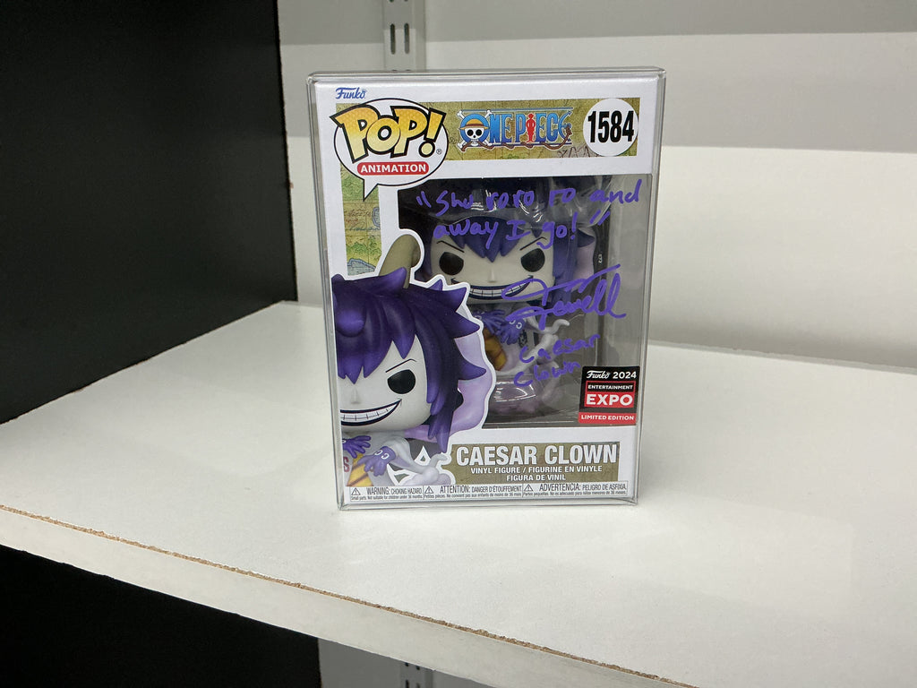 Signed Funko 1584 - One Piece - Caesar Clown -Jerry Jewell