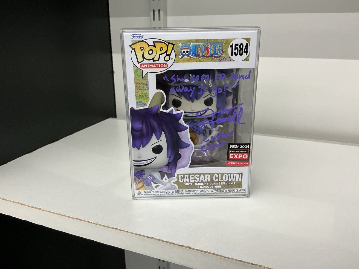 Signed Funko 1584 - One Piece - Caesar Clown -Jerry Jewell