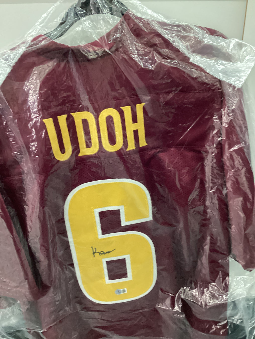 Signed Jersey - commanders - Udoh - #06
