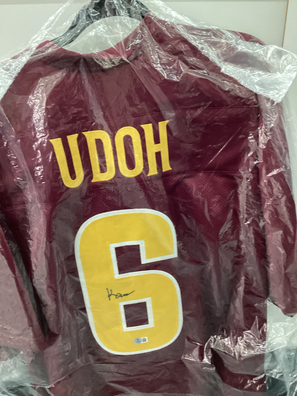 Signed Jersey - commanders - Udoh - #06