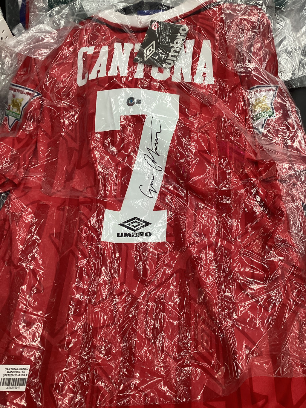 Signed Jersey - Cantona - Manchester United FC - #7